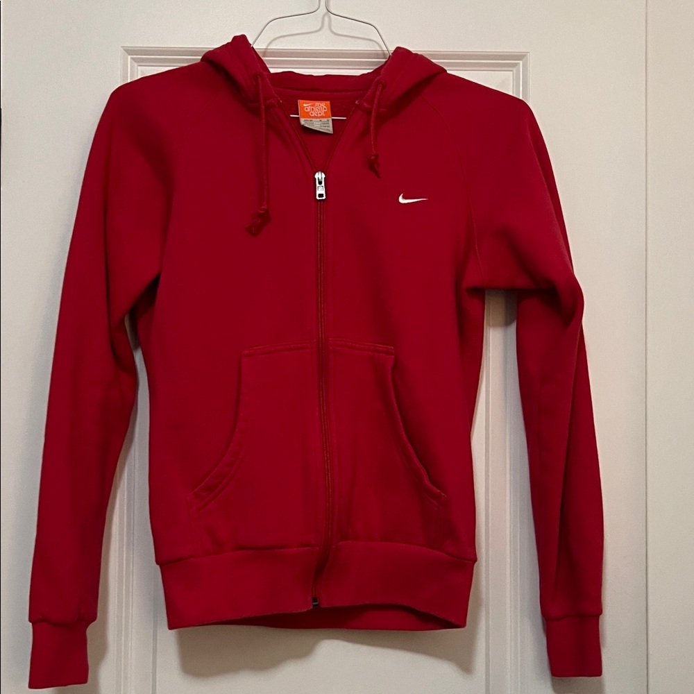 Nike Red Full-Zip Hoodie